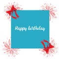 Modern birthday greeting card design Royalty Free Stock Photo