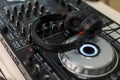 Modern DJ headphones with mixers.