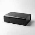 Modern black box isolated on white background Royalty Free Stock Photo