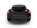 Modern black car back view Royalty Free Stock Photo