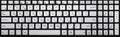Modern black and chrome keyboard Royalty Free Stock Photo