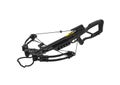 Modern black crossbow isolate on a white back. Quiet weapon for hunting and sports