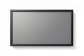 Modern Black Framed Flat Screen Display Mockup Versatile Template for Digital Signage Presentations and Retail Royalty Free Stock Photo