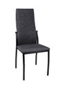 Modern black grey chair isolated on white background. Front view Royalty Free Stock Photo