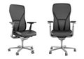 Modern black office chair isolated on white Royalty Free Stock Photo