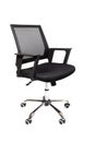 Modern black office chair on isolated on white background Royalty Free Stock Photo