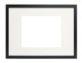 Modern Black photo frame (with clipping path)