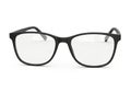 Modern black rectangular eyeglasses Royalty Free Stock Photo
