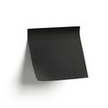 A sleek black rectangular object casting a shadow on a white background Royalty Free Stock Photo