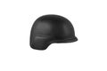 Modern black safety helmet isolate on a white bac. Military Soldier Helmet, Advanced Combat Helmet ACH is the next generation