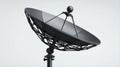 Modern Black Satellite Dish Connectivity Communication Technology Render Royalty Free Stock Photo