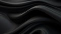 Modern black wallpaper with smooth abstract waves, perfect for a sleek and minimalistic interior design Royalty Free Stock Photo