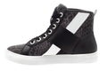 Black and White High Top Sneaker Isolated Royalty Free Stock Photo