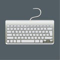 Modern Blank Computer Keyboard Vector Illustration Royalty Free Stock Photo