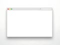 Modern blank web browser window with colorful tabs and minimalist design for web design and development Royalty Free Stock Photo