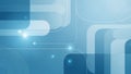 Modern Blue Abstract Background with Geometric Shapes Digital Technology Clean Light Design Royalty Free Stock Photo