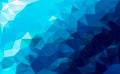 Modern blue abstract polygonal mosaic background. Geometric texture background in origami style. low poly style Royalty Free Stock Photo