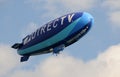 Modern blue airship Royalty Free Stock Photo