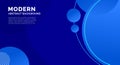 Modern Blue Background Circle vector art Royalty Free Stock Photo
