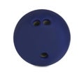 Modern blue bowling ball isolated Royalty Free Stock Photo