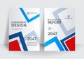 Modern blue cover design template. Brochure template layout design. Corporate business annual report, catalog, magazine, flyer Royalty Free Stock Photo