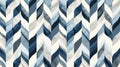 Modern Blue Geometric Chevron Pattern Background