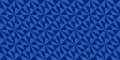 Modern Blue Geometric Triangle and Diamond Seamless Pattern Background Design, Abstract Vector Illustration Royalty Free Stock Photo