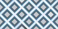 Modern blue and gray geometric diamond pattern background with repeating square lattice design elements Royalty Free Stock Photo