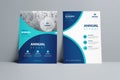 Modern Blue Green Annual Report Catalog Cover Design Template Concept Royalty Free Stock Photo