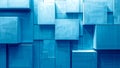 Blue layered abstract geometry Royalty Free Stock Photo