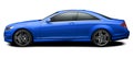 Modern blue mercedes coupe. Royalty Free Stock Photo
