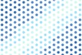 Blue mint hexagonal dot pattern with uniform arrangement. Modern texture concept
