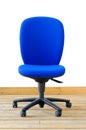 Modern blue office chair Royalty Free Stock Photo