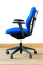 Modern blue office chair Royalty Free Stock Photo