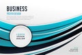 Modern blue professional presentation business template design