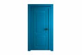 Modern blue room door isolated on white background Royalty Free Stock Photo