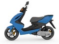 Modern blue scooter