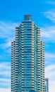 Modern Blue and White Condo Tower Royalty Free Stock Photo