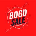 Modern bogo buy one get one sale background design