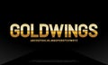 Modern Bold Heavy Strong Golden Font