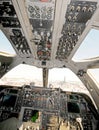 Modern bomber cockpit Royalty Free Stock Photo