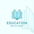 modern book logo vector illustration template icon graphic design. books symbol or sign for library or company concept Royalty Free Stock Photo