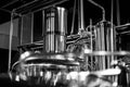 Modern brewery equipment Royalty Free Stock Photo