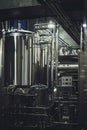 Modern brewery equipment Royalty Free Stock Photo