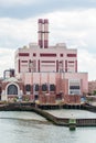 Modern Brick Power Plant Near Boston Royalty Free Stock Photo