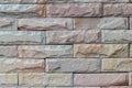 Modern brick wall. Multicolored Tile Background-brown and white color.