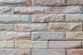 Modern brick wall. Multicolored Tile Background-brown and white color.