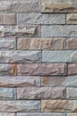 Modern brick wall. Multicolored Tile Background-brown and white color.