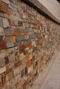 Modern brick wall perspective Royalty Free Stock Photo