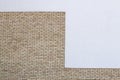 Modern brick wall with white painted plaster background Royalty Free Stock Photo